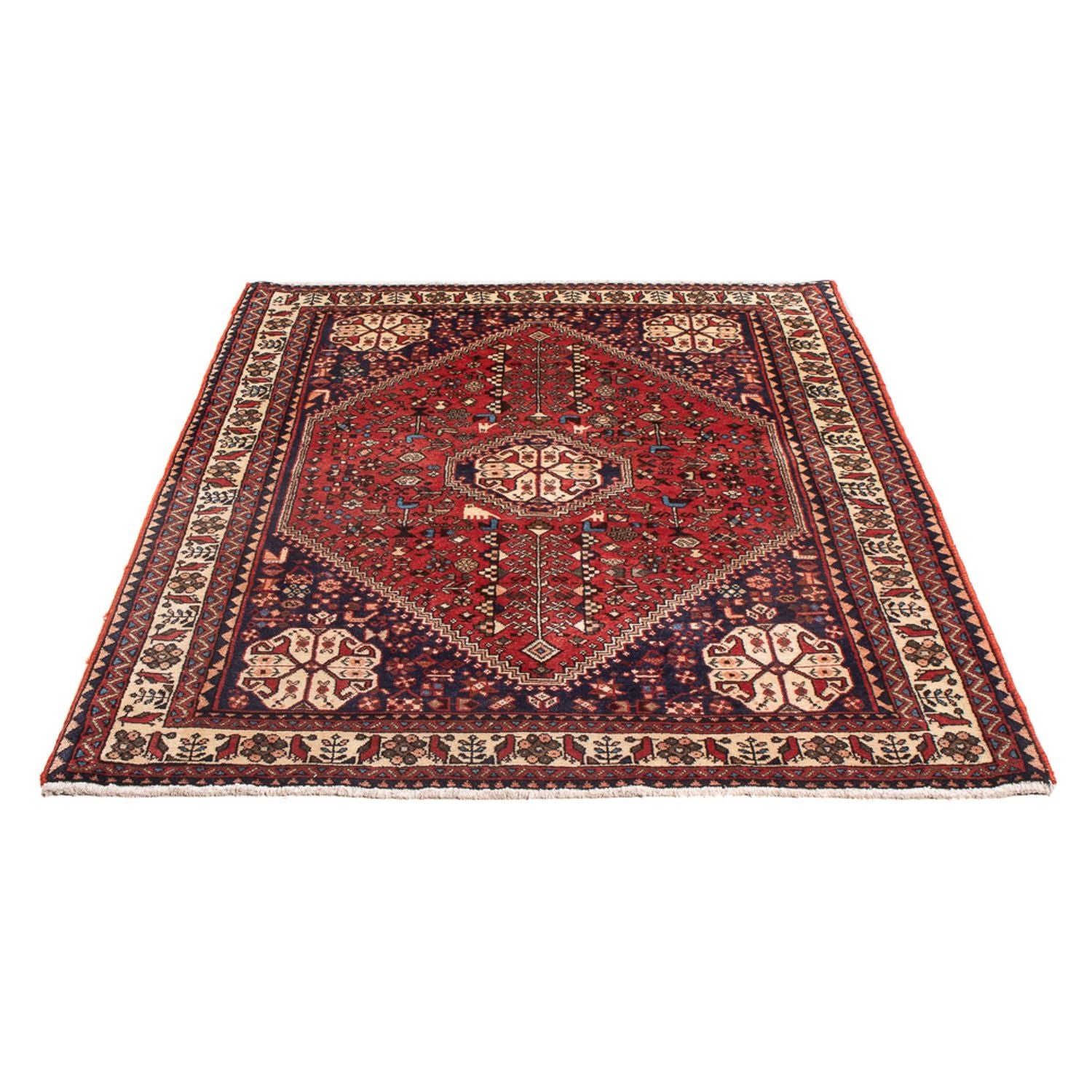 Perserteppich - Nomadic - 140 x 103 cm - rot