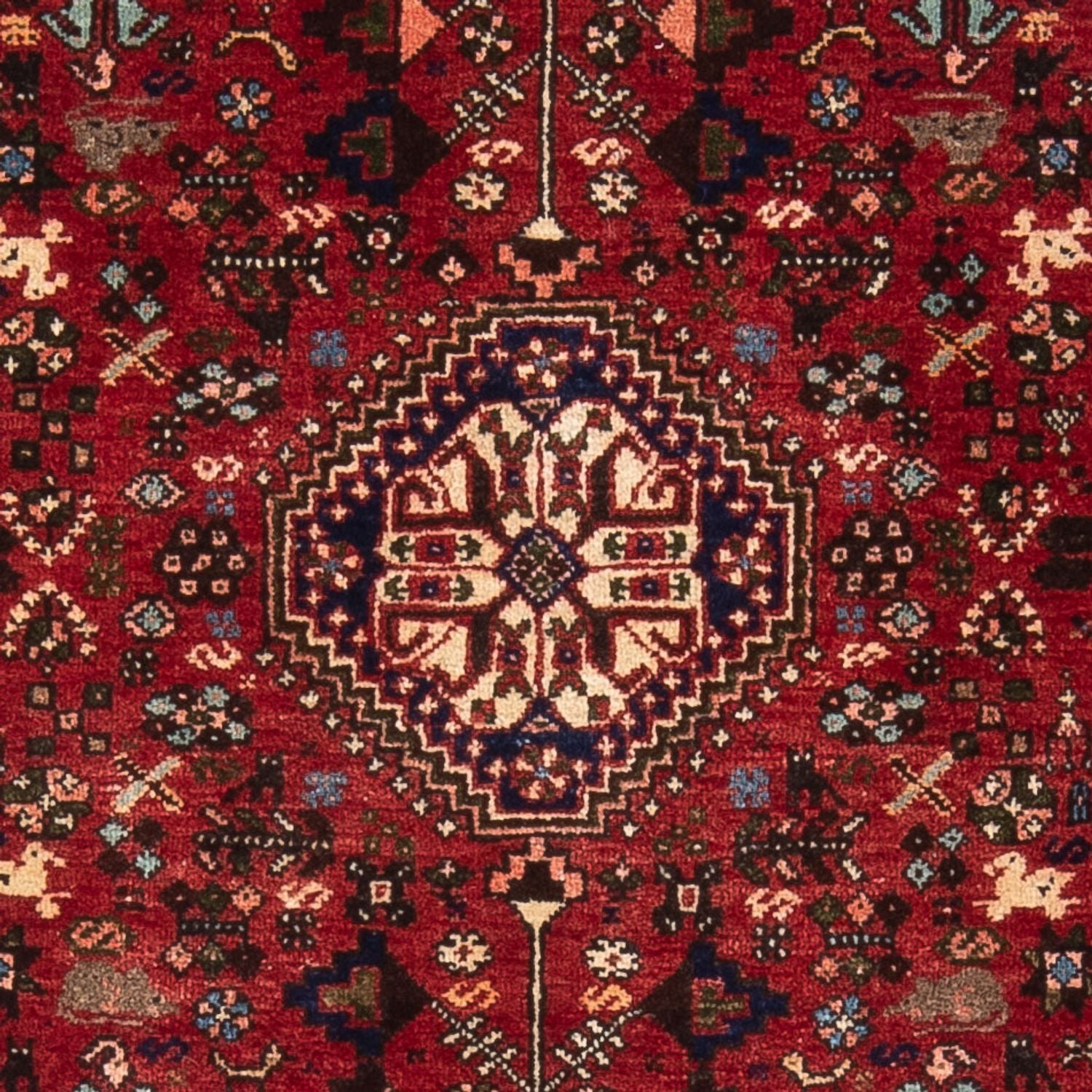 Perserteppich - Nomadic - 156 x 104 cm - rot
