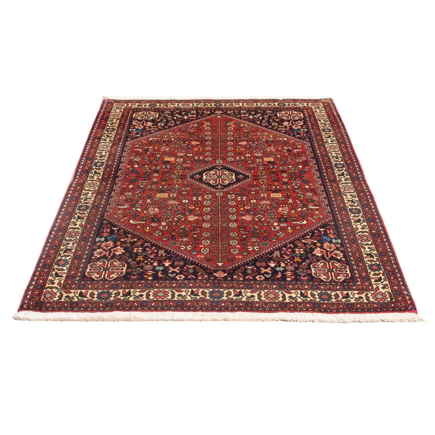 Perserteppich - Nomadic - 147 x 106 cm - rot
