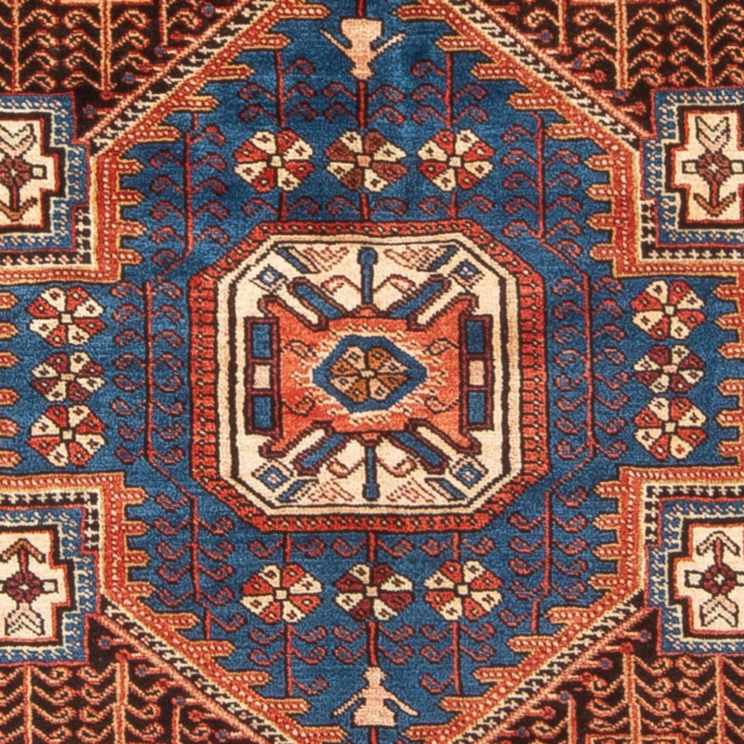 Perserteppich - Nomadic - 202 x 150 cm - blau