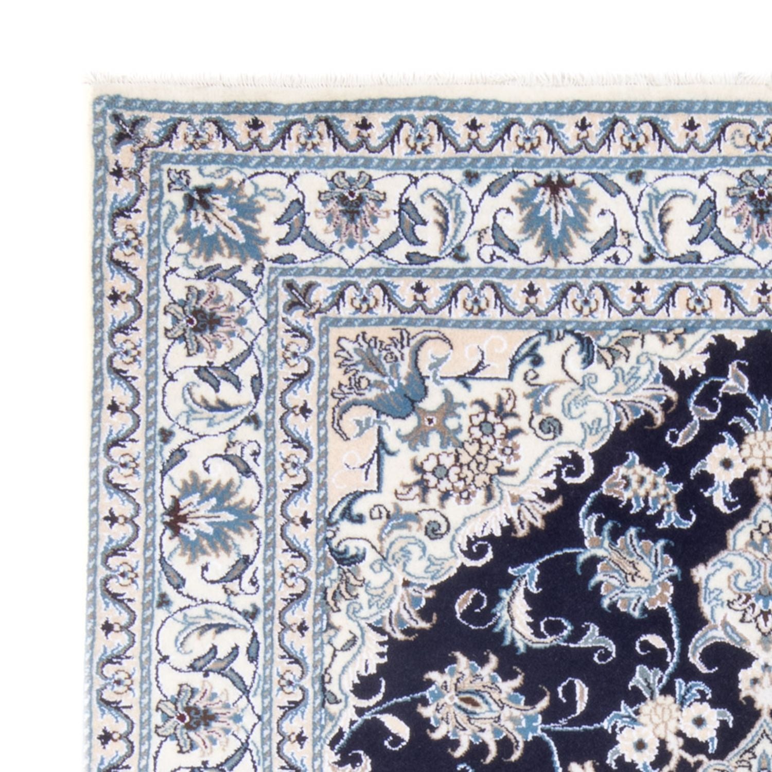 Perserteppich - Nain - Royal - 213 x 150 cm - dunkelblau