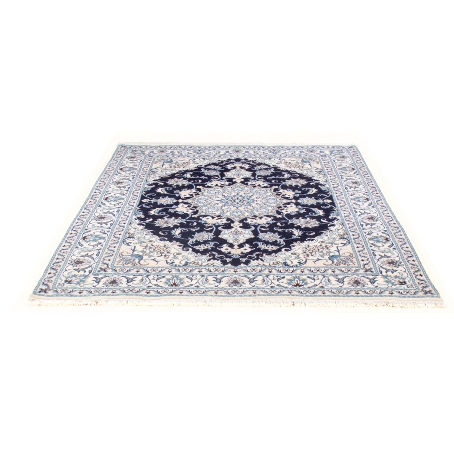 Perserteppich - Nain - Royal - 213 x 150 cm - dunkelblau