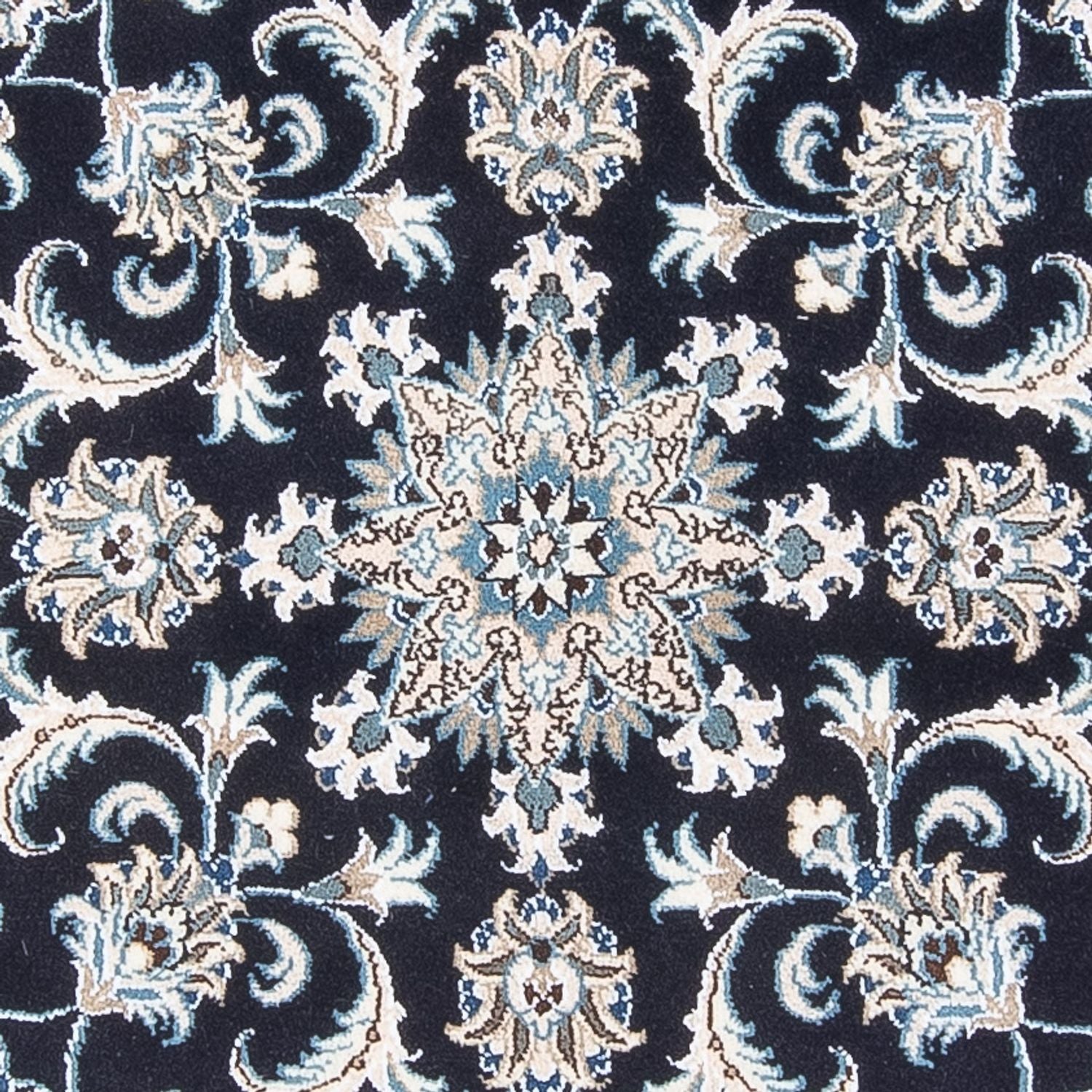 Perserteppich - Nain rund  - 150 x 150 cm - dunkelblau