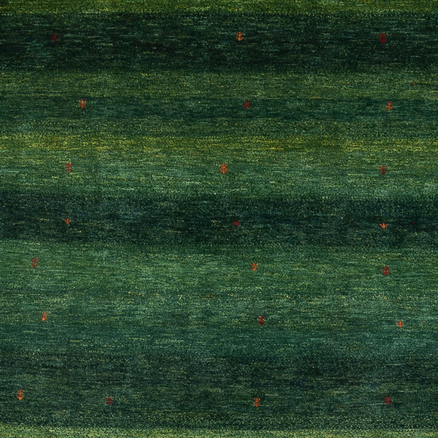 Gabbeh Teppich - Loribaft Perser - 322 x 213 cm - dunkelgrün