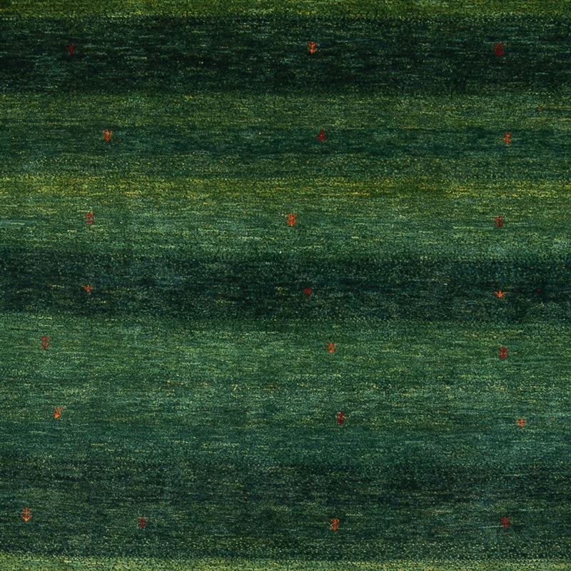 Gabbeh Teppich - Loribaft Perser - 322 x 213 cm - dunkelgrün