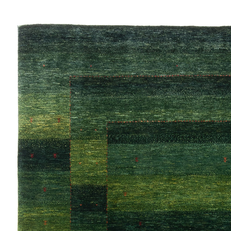 Gabbeh Teppich - Loribaft Perser - 322 x 213 cm - dunkelgrün