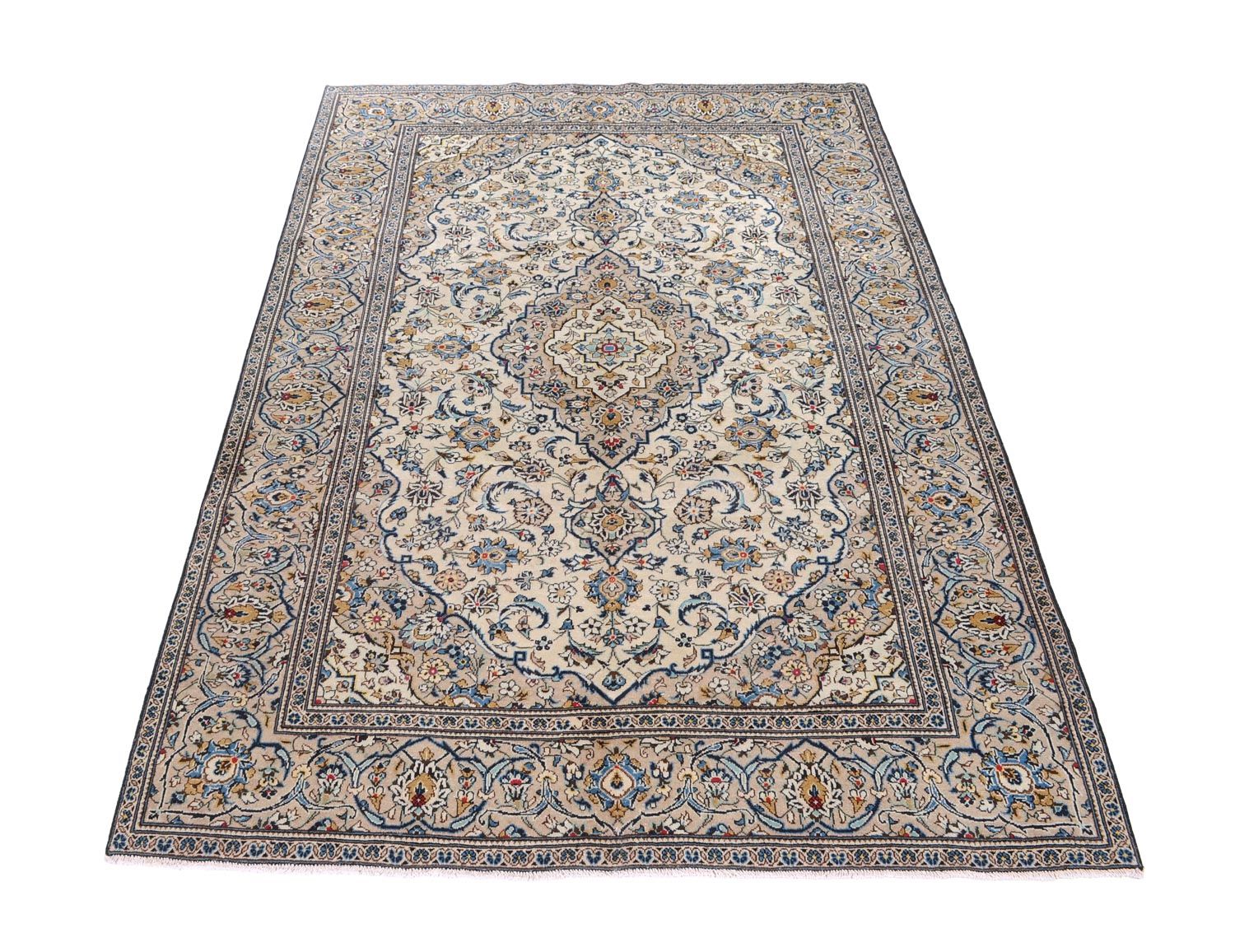 Perserteppich - Keshan 300 x 198 cm - beige
