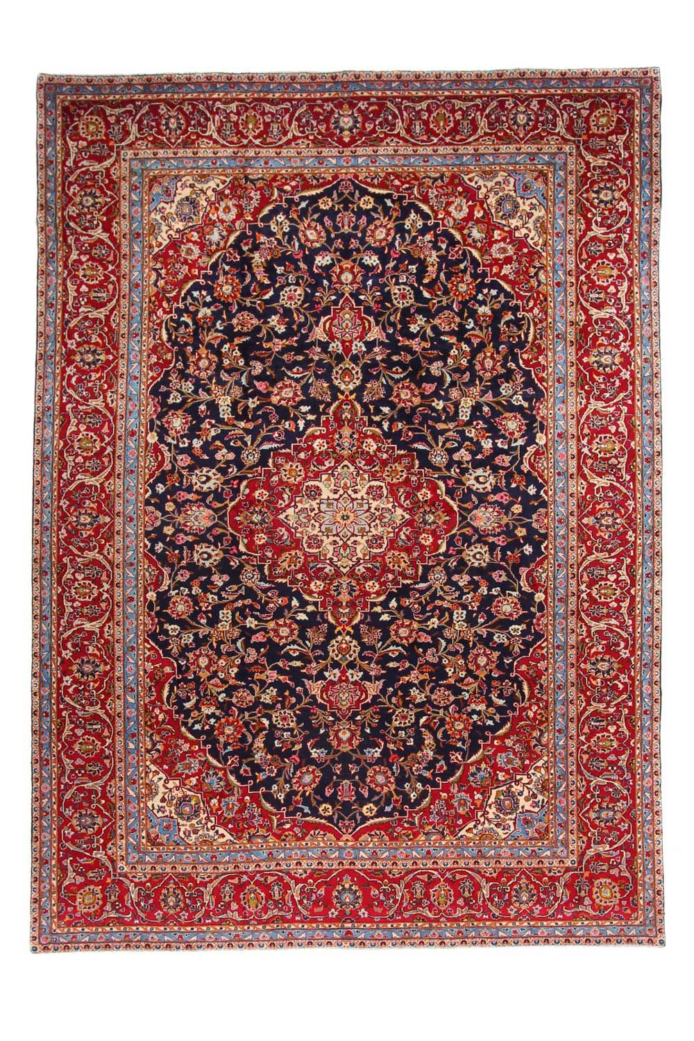 Perserteppich - Keshan 403 x 290 cm - blau