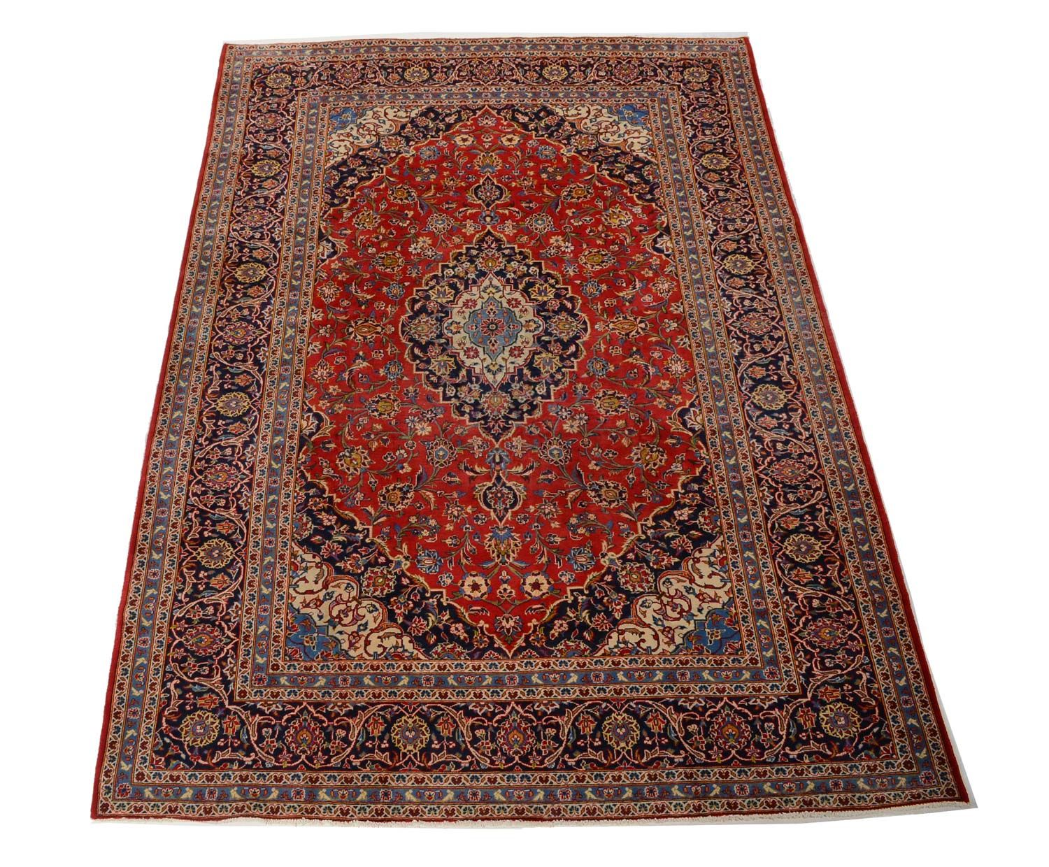Perserteppich - Keshan 350 x 242 cm - rot