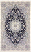 Perserteppich - Nain - Royal - 247 x 156 cm - dunkelblau