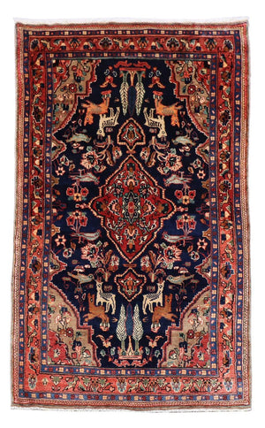 Perserteppich - Nomadic 237 x 127 cm - dunkelblau