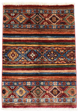 Ziegler Teppich 88 x 64 cm - rot