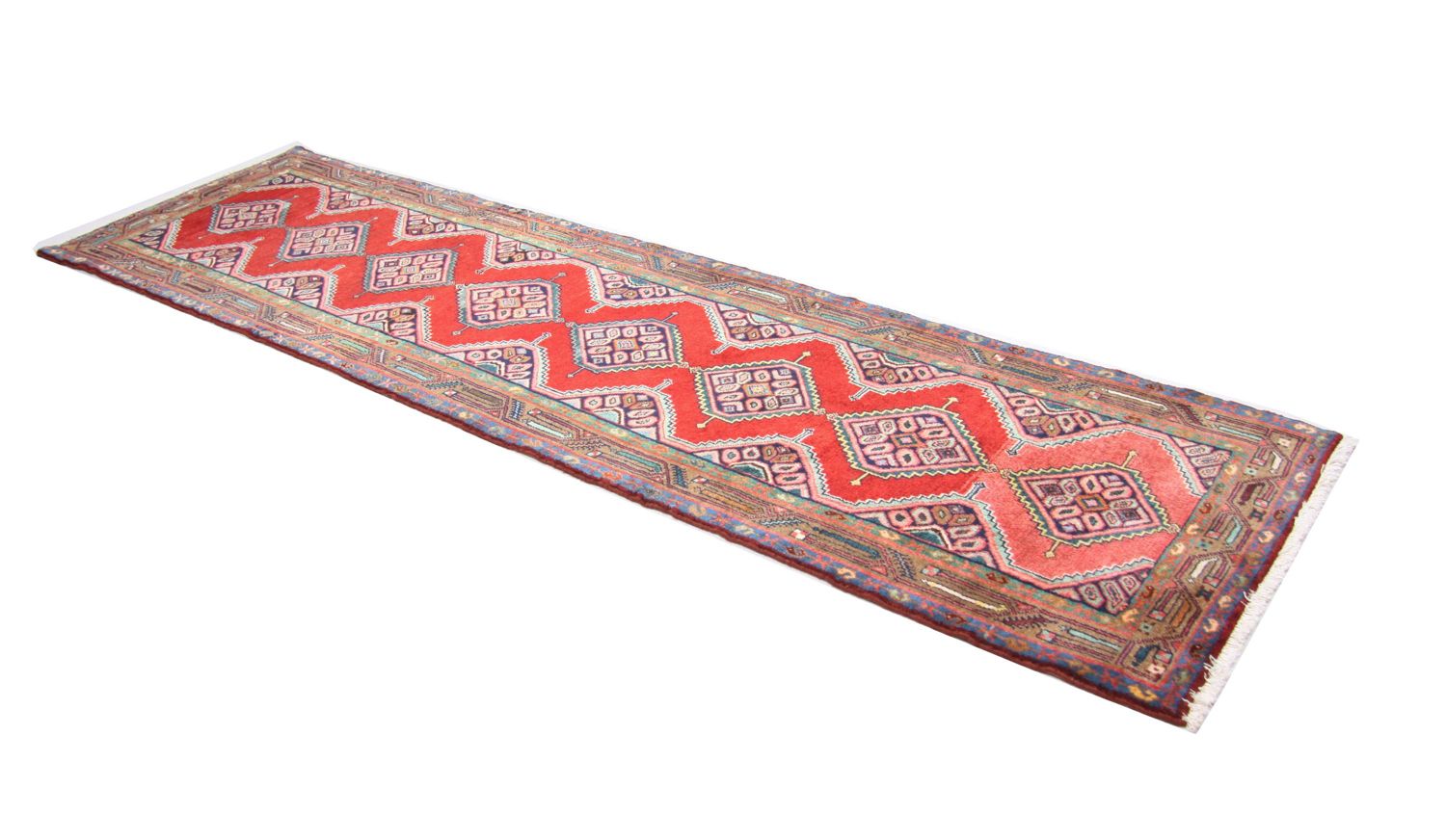 Perserteppich - Nomadic 295 x 76 cm - rot