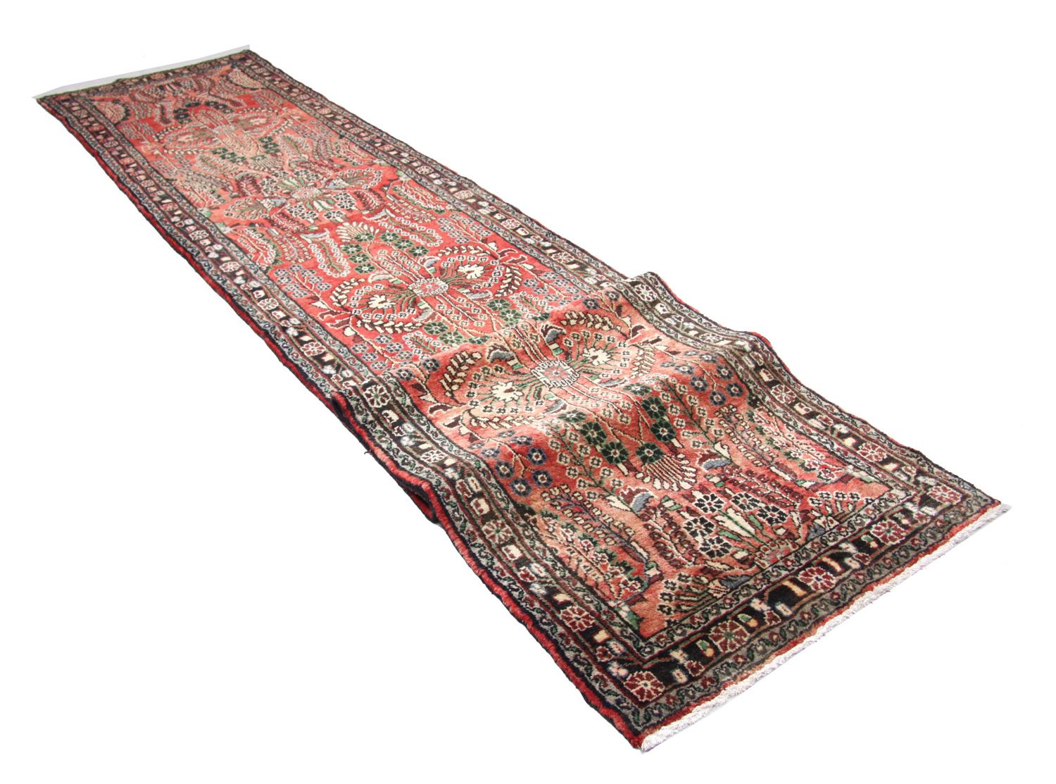 Perserteppich - Nomadic 453 x 90 cm - rot