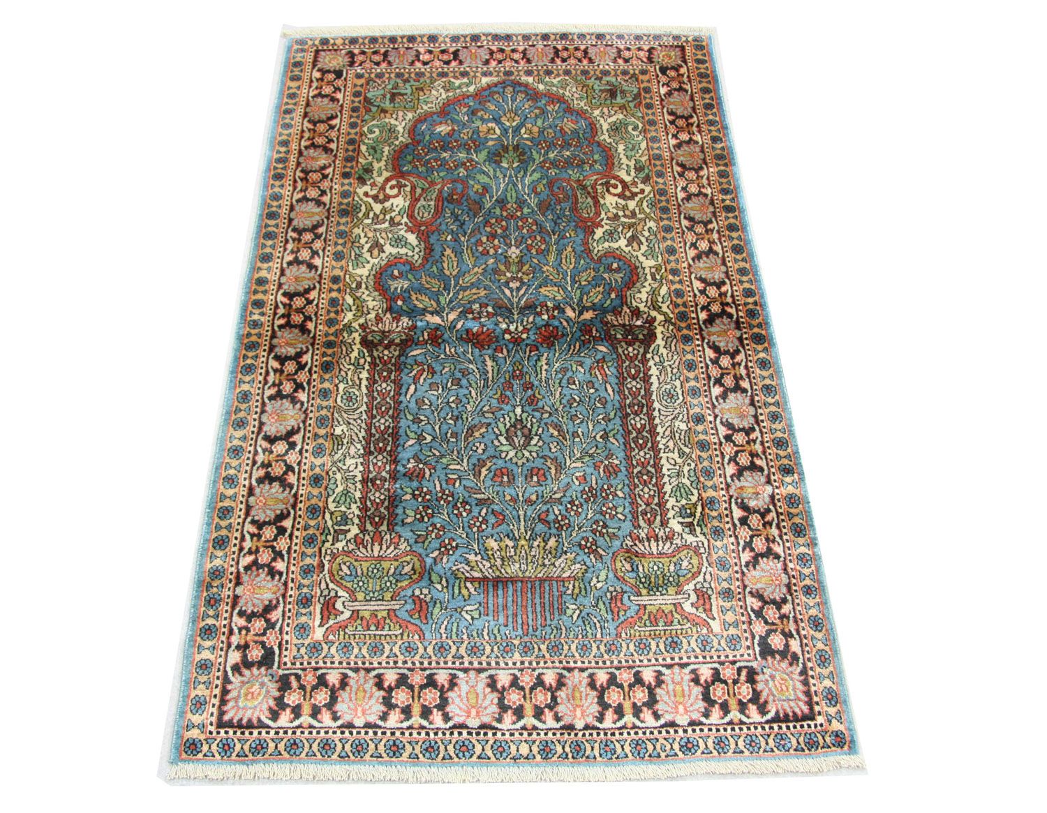 Seidenteppich - Kaschmir Seide 156 x 90 cm Teppichbrücke