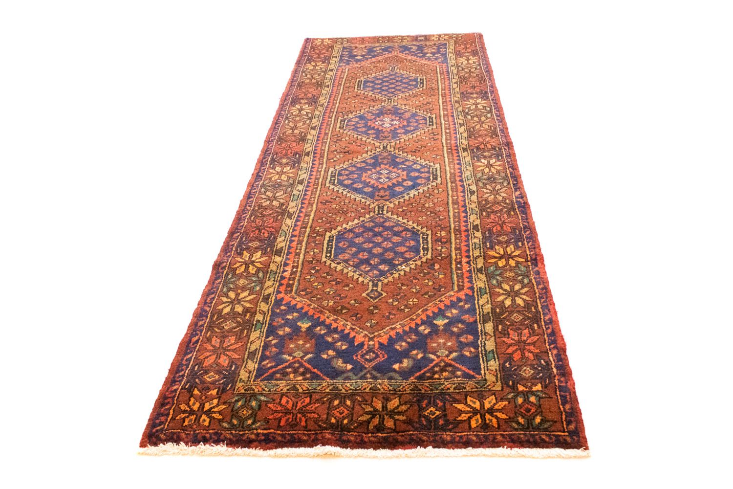 Perserteppich - Nomadic 315 x 108 cm - blau