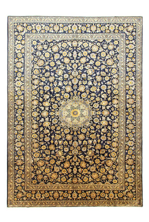 Perserteppich - Keshan 431 x 308 cm - blau