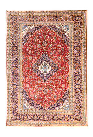 Perserteppich - Keshan 362 x 251 cm - dunkelrot