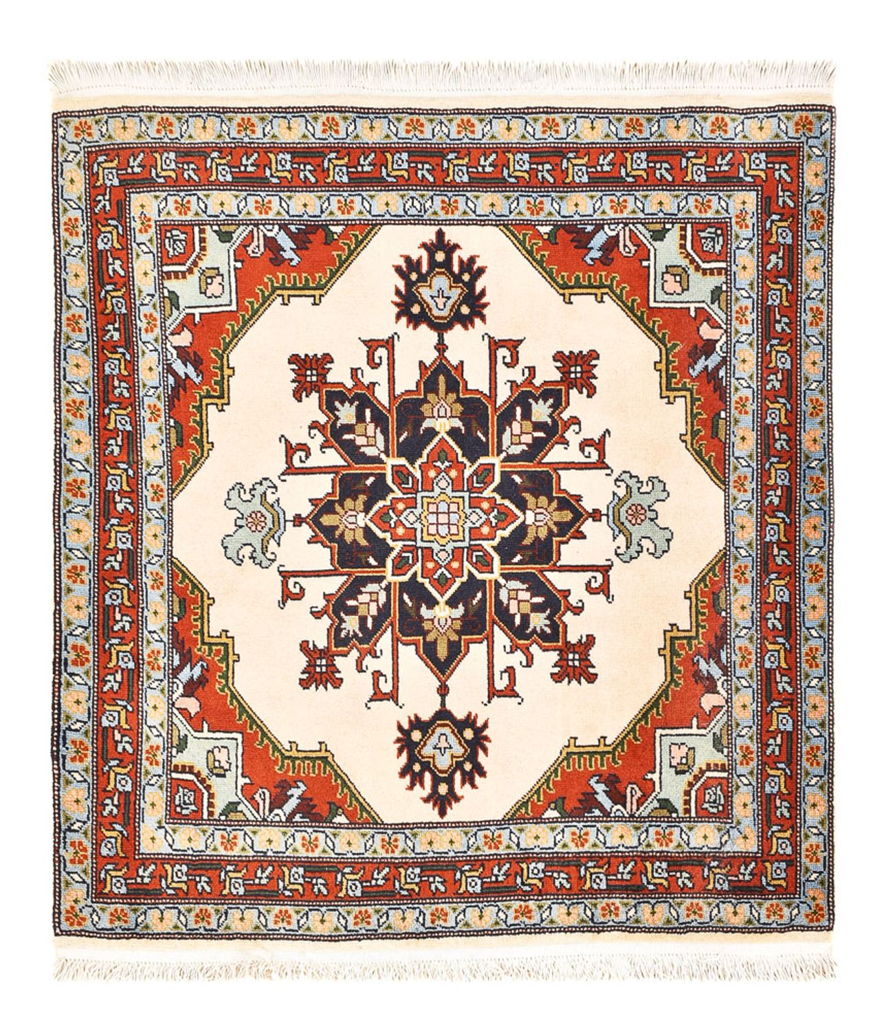 Perserteppich - Nomadic quadratisch  - 105 x 100 cm - creme