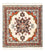 Perserteppich - Nomadic quadratisch  - 105 x 100 cm - creme