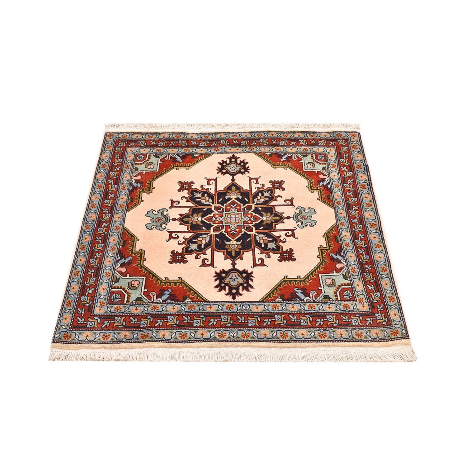 Perserteppich - Nomadic quadratisch  - 105 x 100 cm - creme