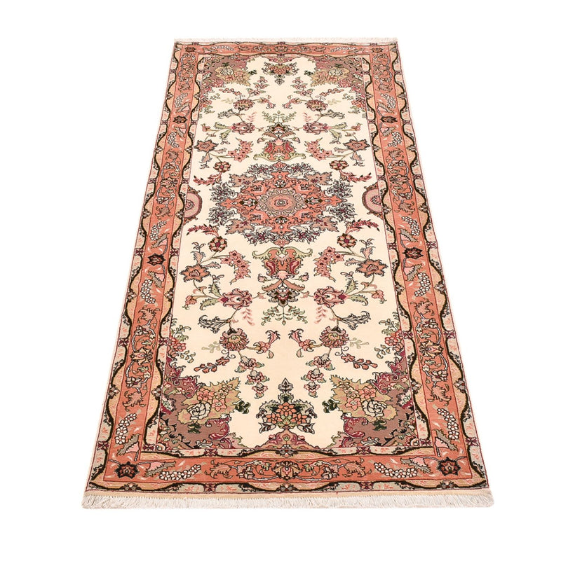 Läufer Perser - Täbriz - Royal - 204 x 81 cm - mehrfarbig