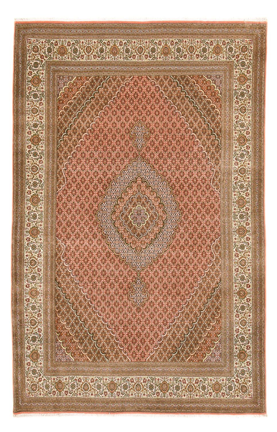 Perserteppich - Täbriz - Royal - 390 x 250 cm - hellrot