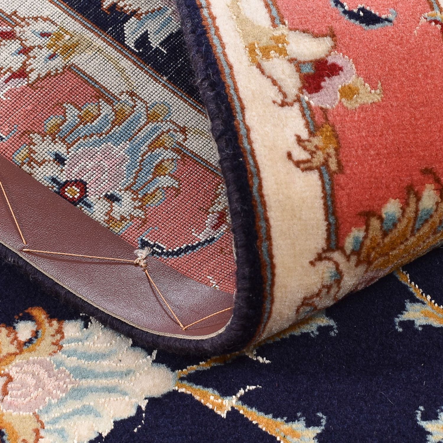 Läufer Perser - Täbriz - Royal - 189 x 74 cm - dunkelblau