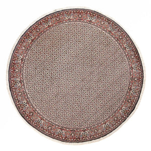 Perserteppich - Bidjar rund  - 250 x 250 cm - hellgrau