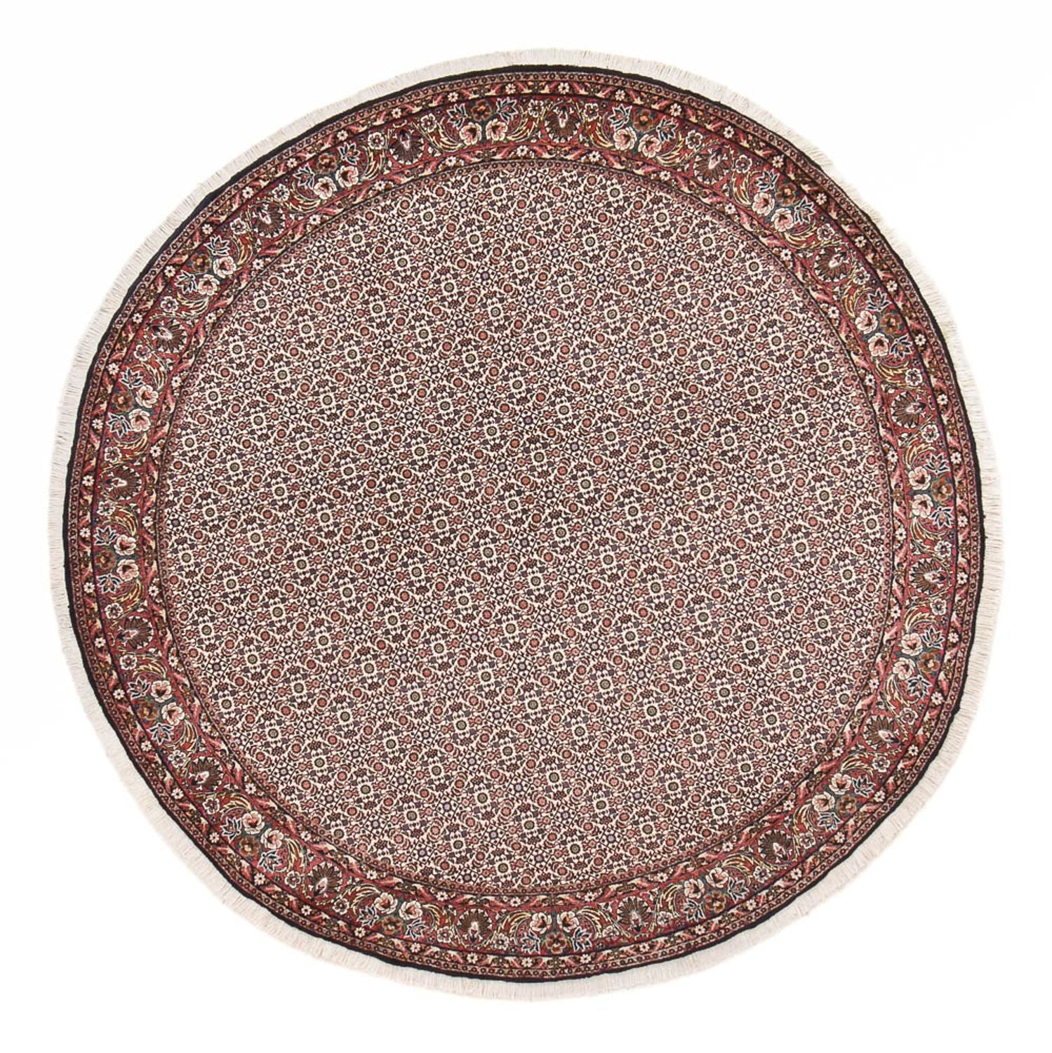 Perserteppich - Bidjar rund  - 250 x 250 cm - hellgrau