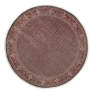 Perserteppich - Bidjar rund  - 300 x 300 cm - dunkelrot