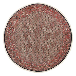 Perserteppich - Bidjar rund  - 250 x 250 cm - rost