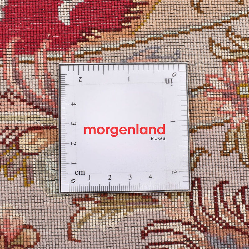 Perserteppich - Täbriz - Premium rund  - 200 x 200 cm - rot