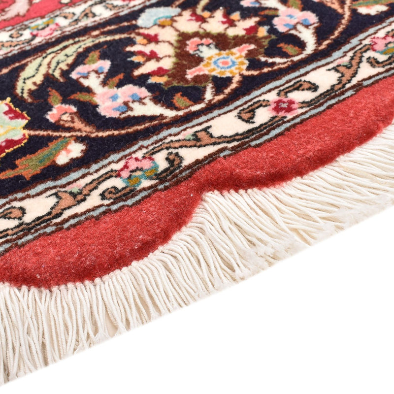Perserteppich - Täbriz - Royal rund  - 150 x 150 cm - rot