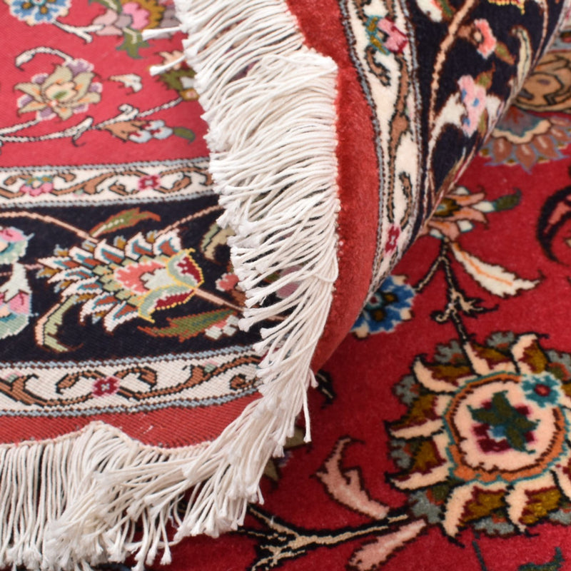Perserteppich - Täbriz - Royal rund  - 150 x 150 cm - rot