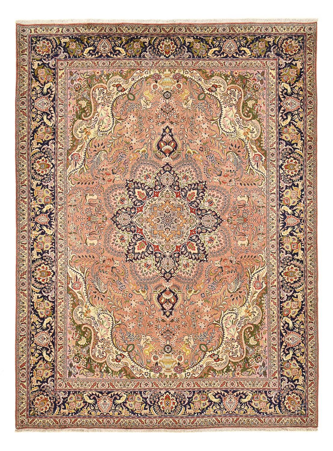 Perserteppich - Täbriz - Royal - 350 x 254 cm - lachs