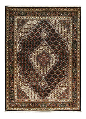 Perserteppich - Täbriz - Royal - 210 x 152 cm - dunkelbraun