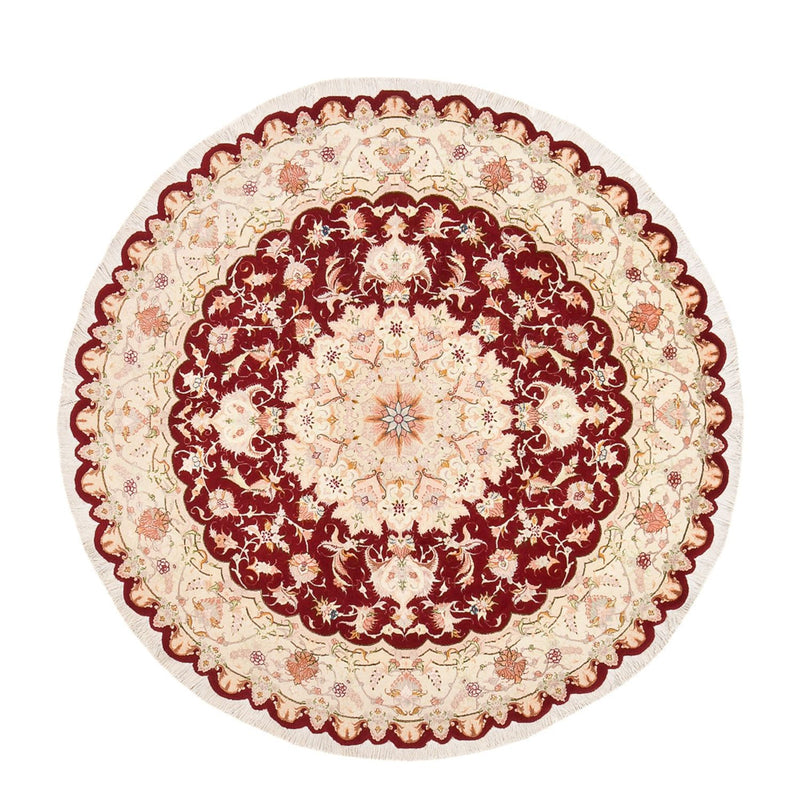 Perserteppich - Täbriz - Royal rund  - 200 x 200 cm - mehrfarbig