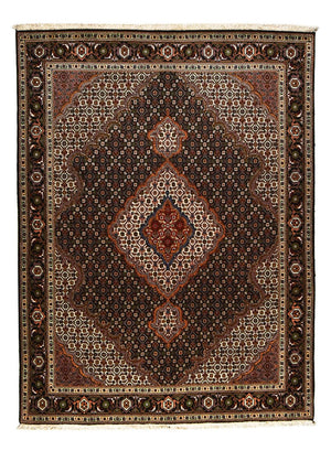 Perserteppich - Täbriz - Royal - 204 x 152 cm - dunkelbraun