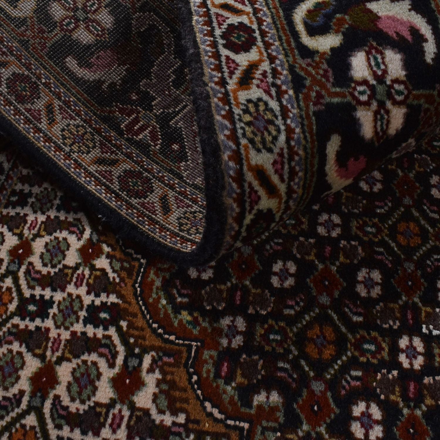 Perserteppich - Täbriz - Royal - 198 x 148 cm - dunkelbraun