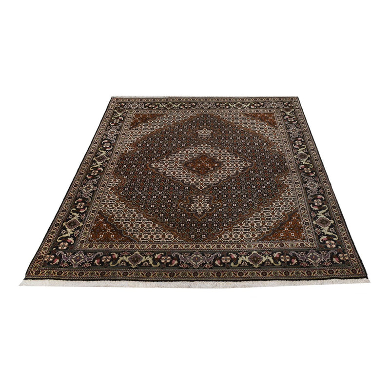 Perserteppich - Täbriz - Royal - 198 x 148 cm - dunkelbraun