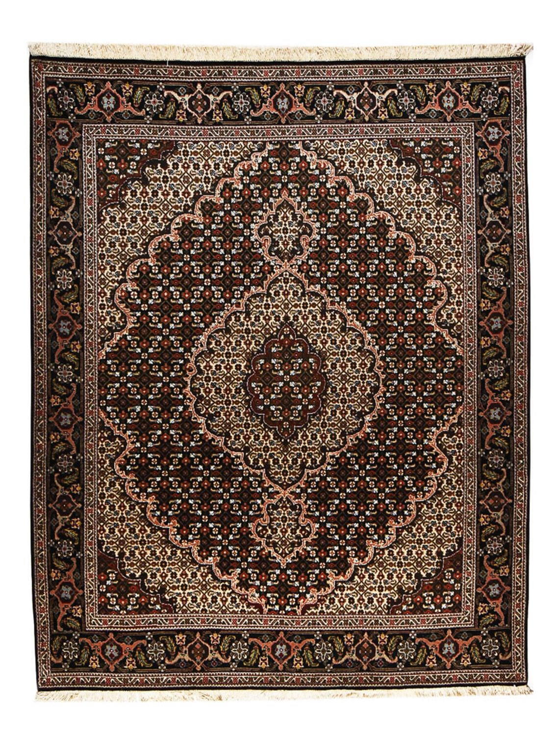 Perserteppich - Täbriz - Royal - 200 x 151 cm - dunkelbraun