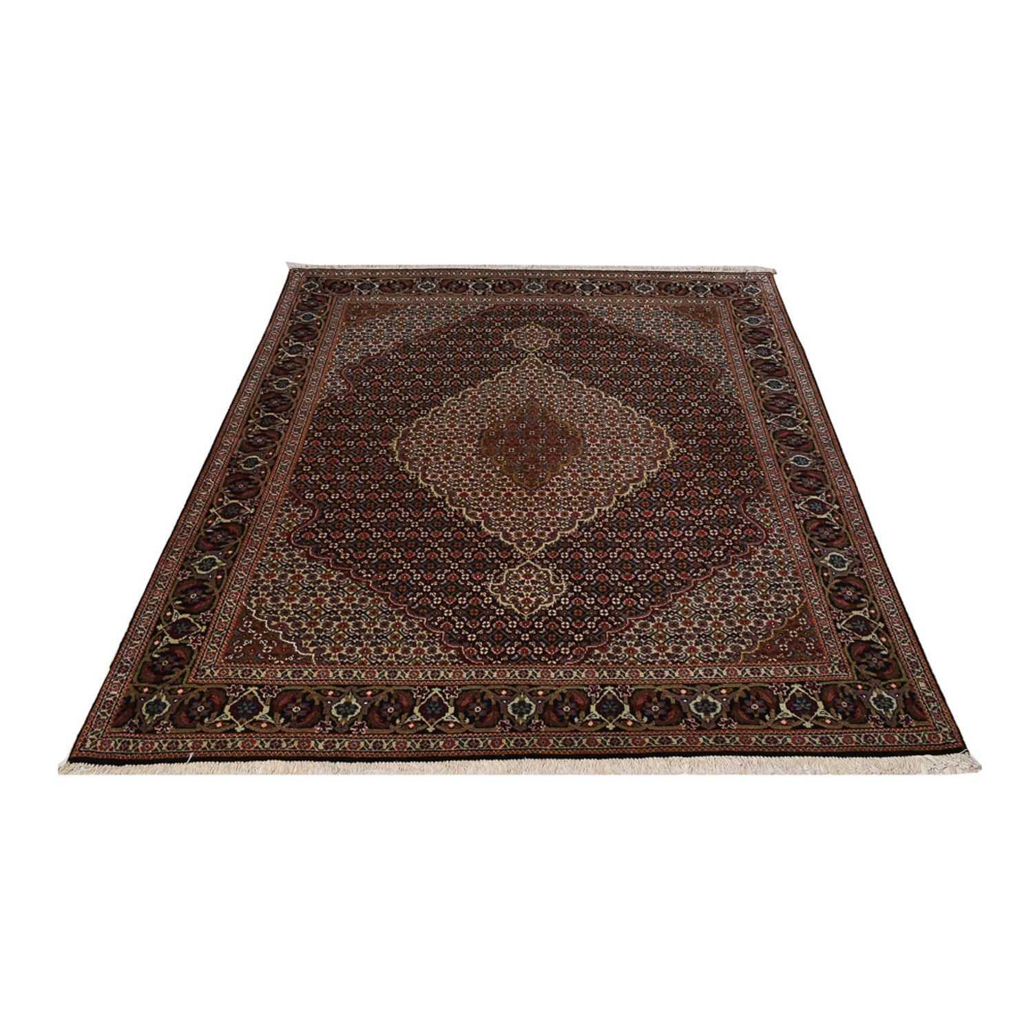 Perserteppich - Täbriz - Royal - 195 x 150 cm - dunkelbraun