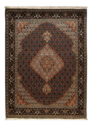 Perserteppich - Täbriz - Royal - 210 x 154 cm - dunkelbraun