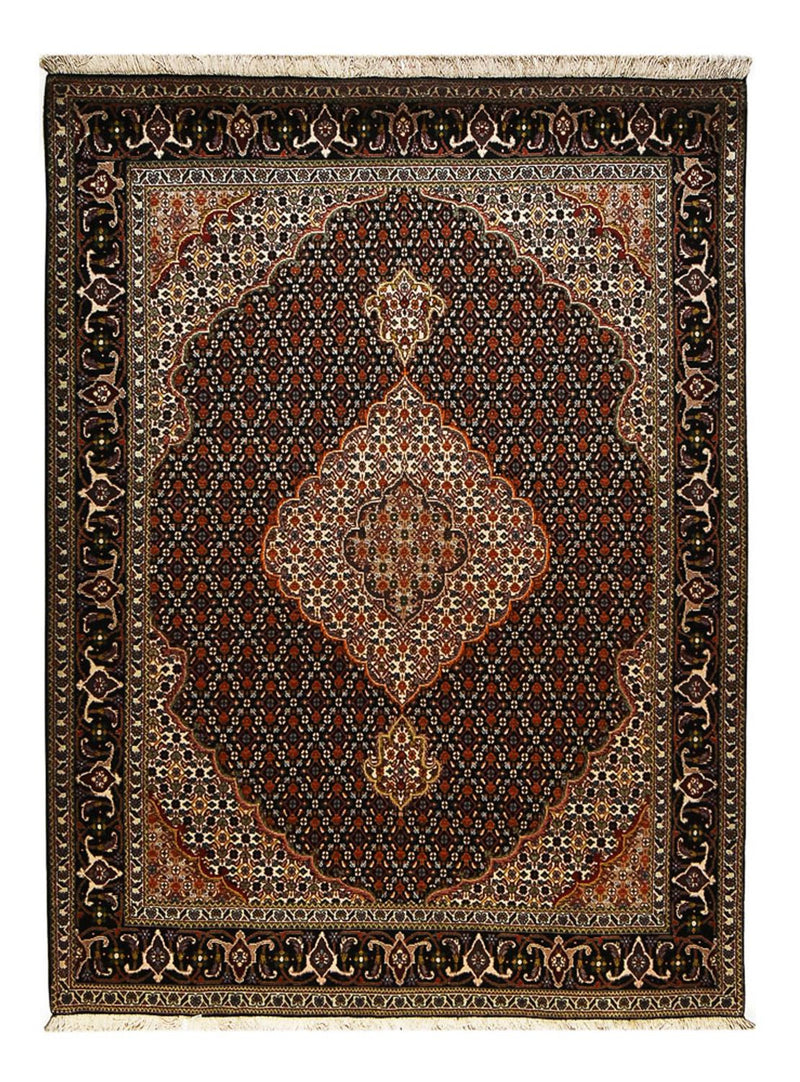 Perserteppich - Täbriz - Royal - 210 x 154 cm - dunkelbraun