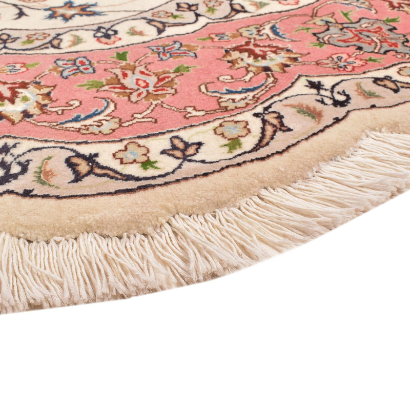 Perserteppich - Täbriz - Royal rund  - 200 x 200 cm - creme