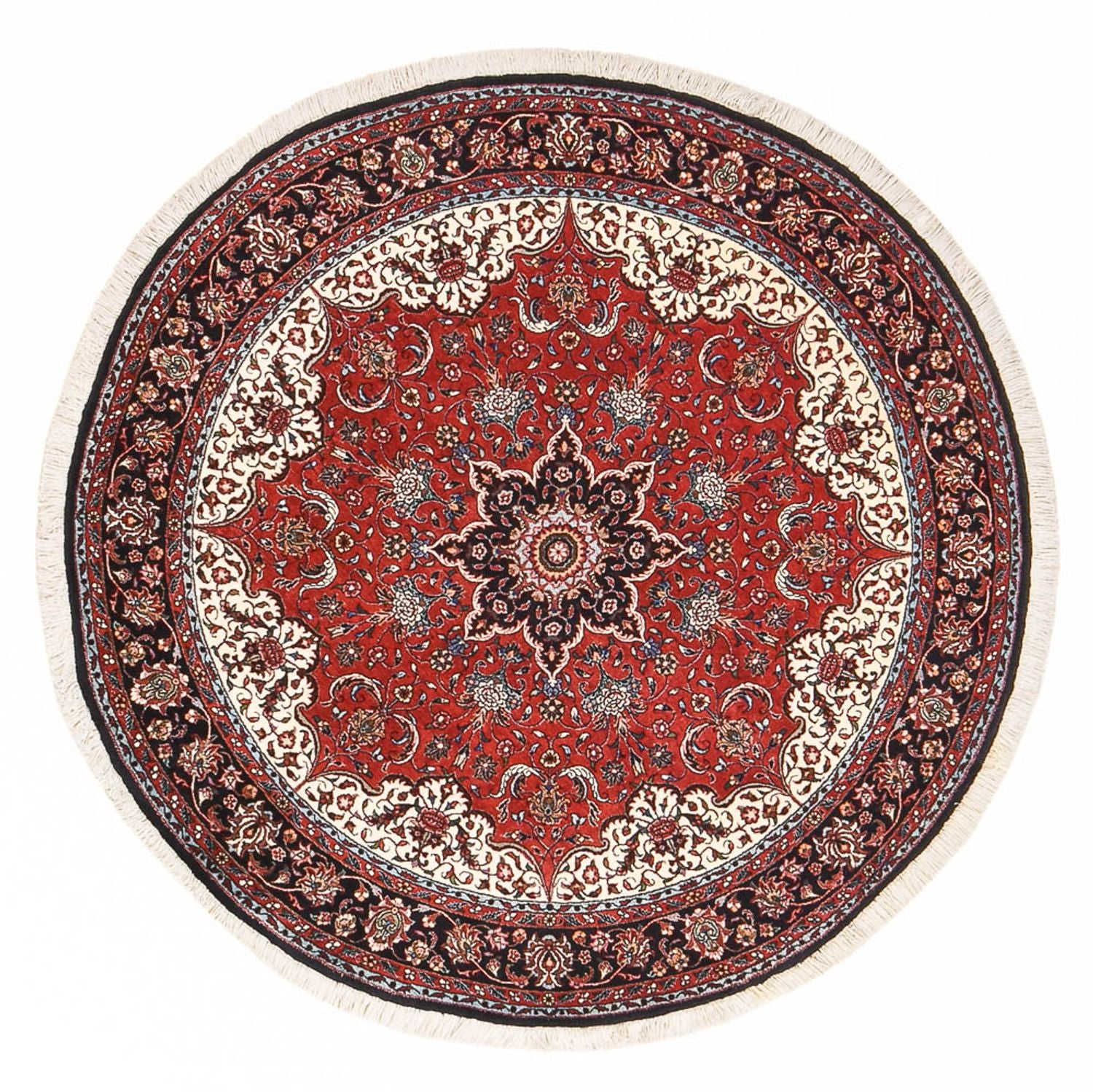 Perserteppich - Bidjar rund  - 150 x 150 cm - rot
