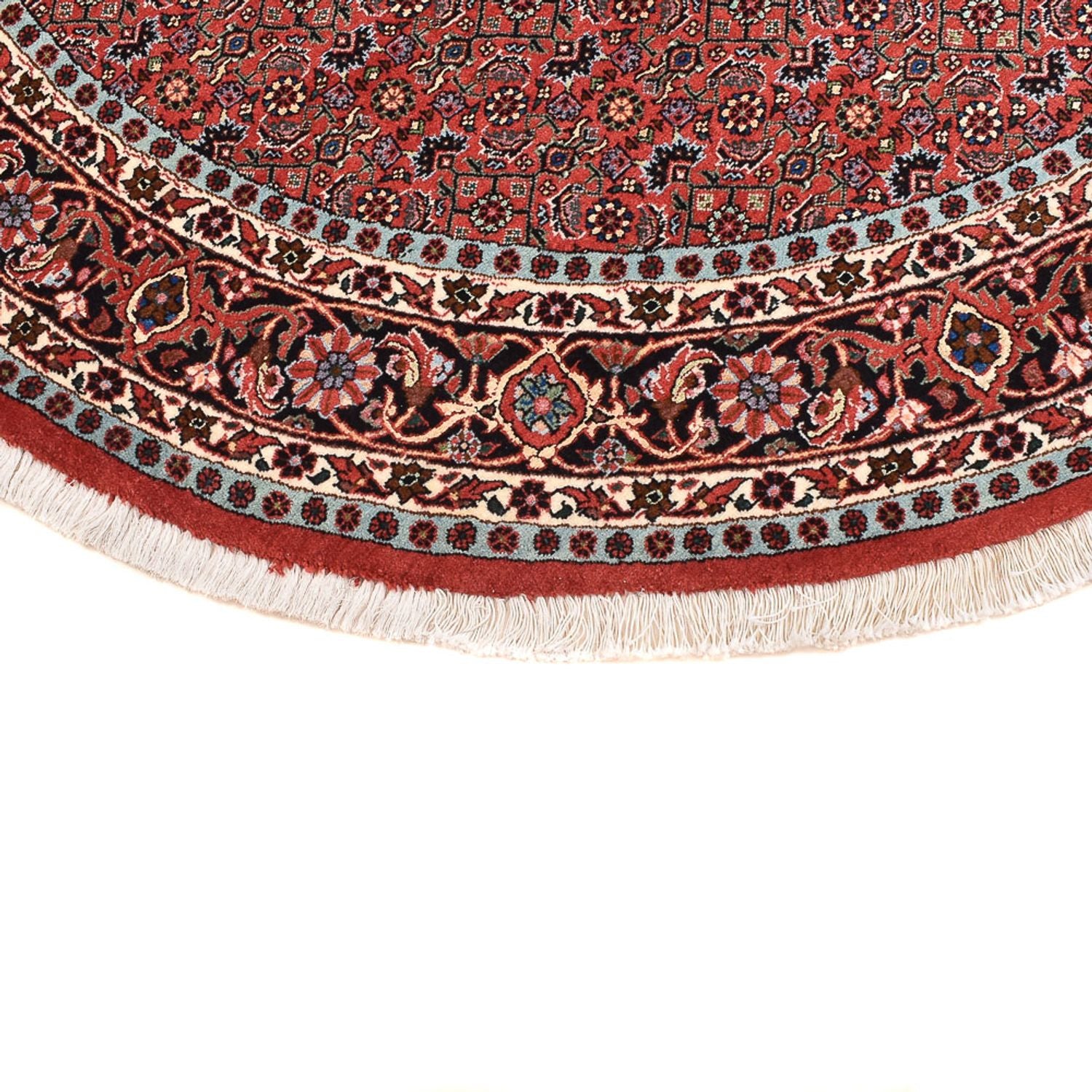 Perserteppich - Bidjar rund  - 150 x 150 cm - dunkelrot