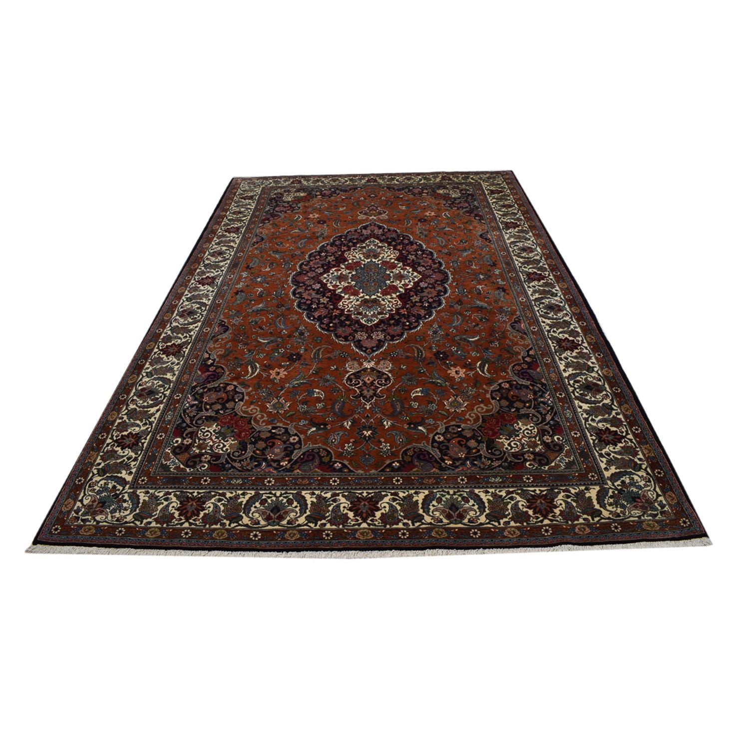 Perserteppich - Nomadic - 303 x 206 cm - dunkelrot