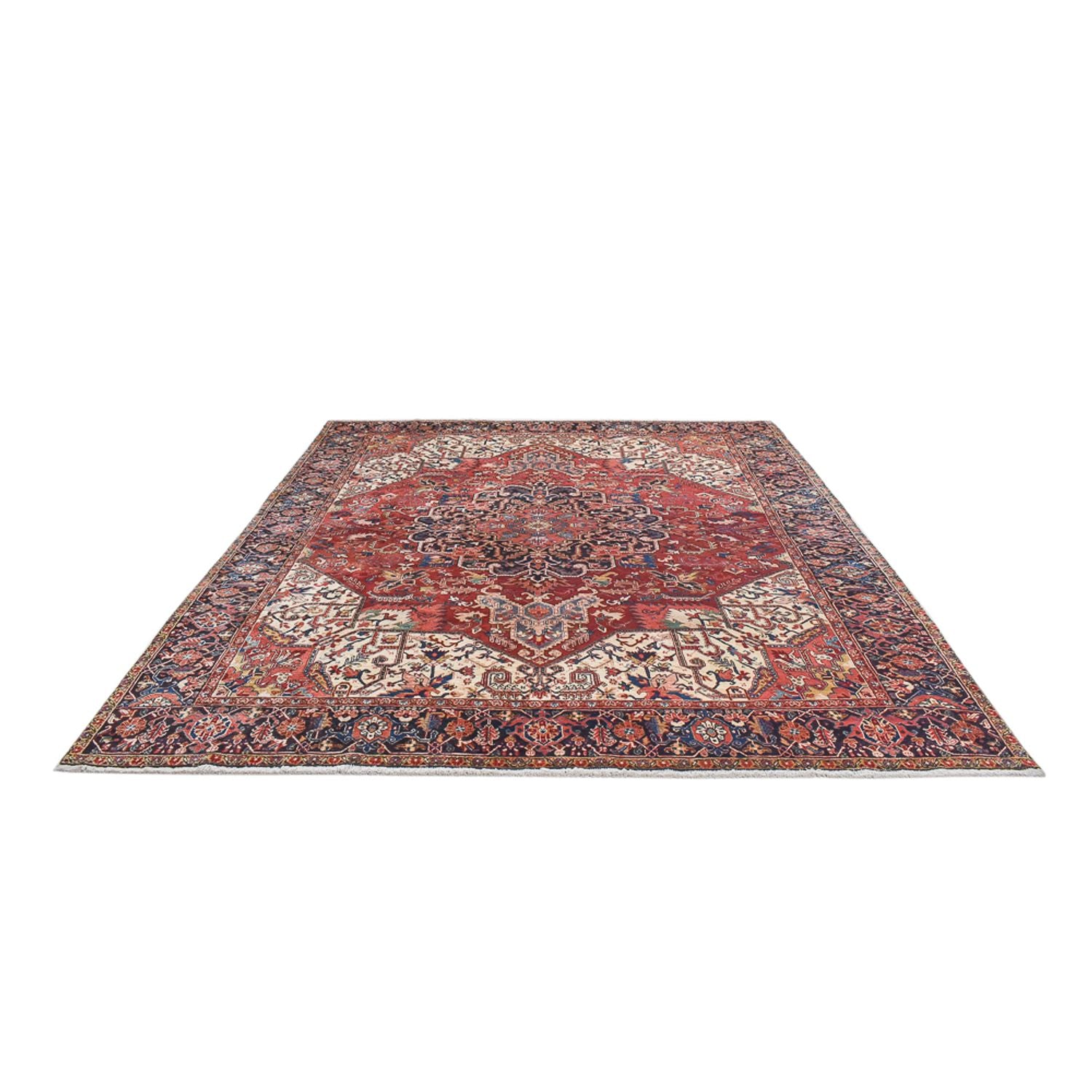 Perserteppich - Nomadic sonderform  - 368 x 302 cm - rot